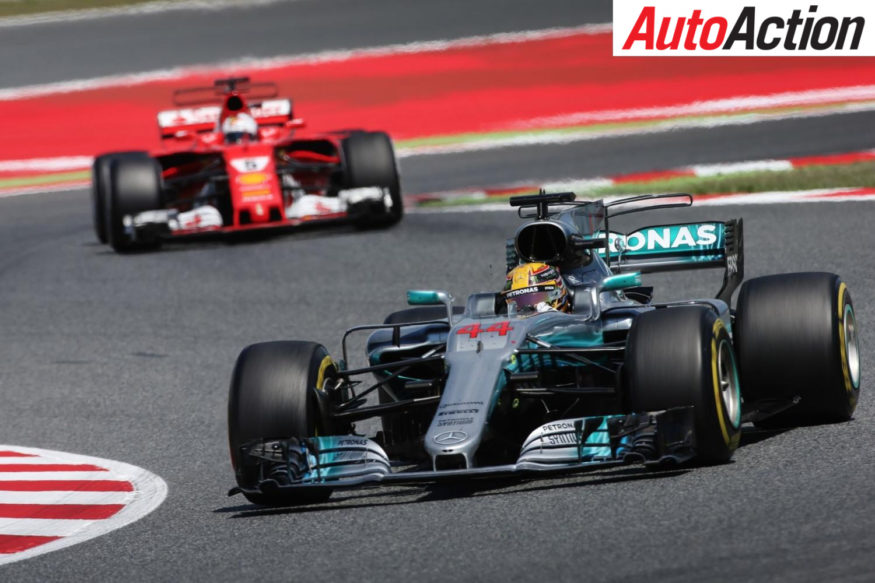 Hamilton leads Vettel during Spanish F1 Grand Prix - Photo: LAT