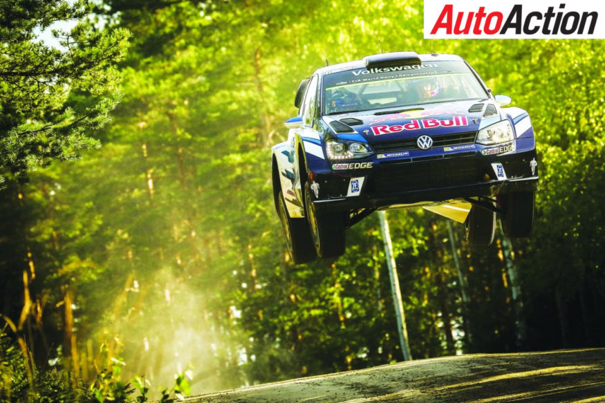 The Volkswagen Polo R WRC in action in Finland