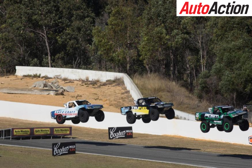 Sunday featured another action packed Stadium Super Trucks race - Photo: Rhys Vandersyde