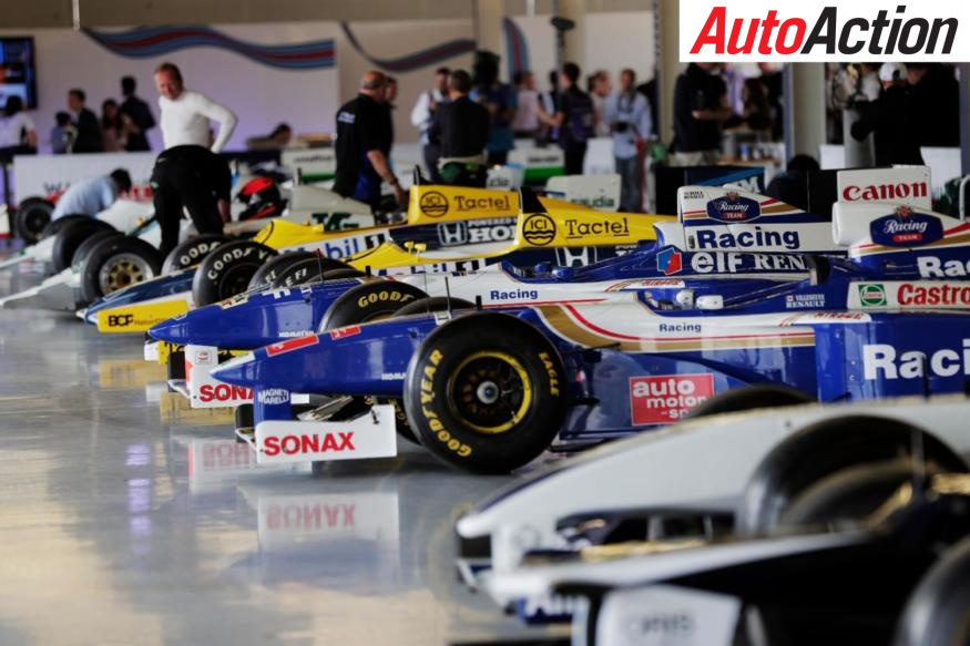 A collection of Williams F1 on hand at the event - Photo: LAT