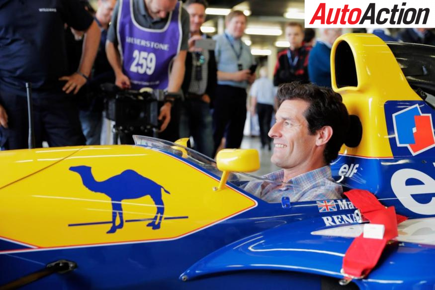 Mark Webber sits in the FW14 - Photo: LAT
