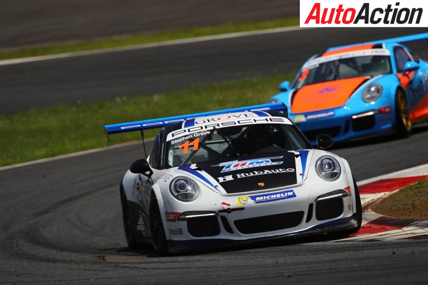 Stephen Grove racing at Fuji in Japan for the first time - Photo: Porsche Australia