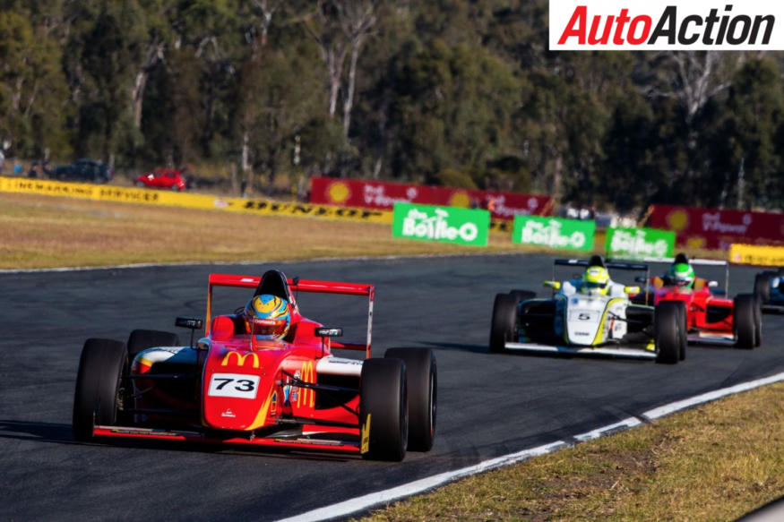 Cameron Shields won the second F4 race at Queensland Raceway - Photo: Dirk Klynsmith