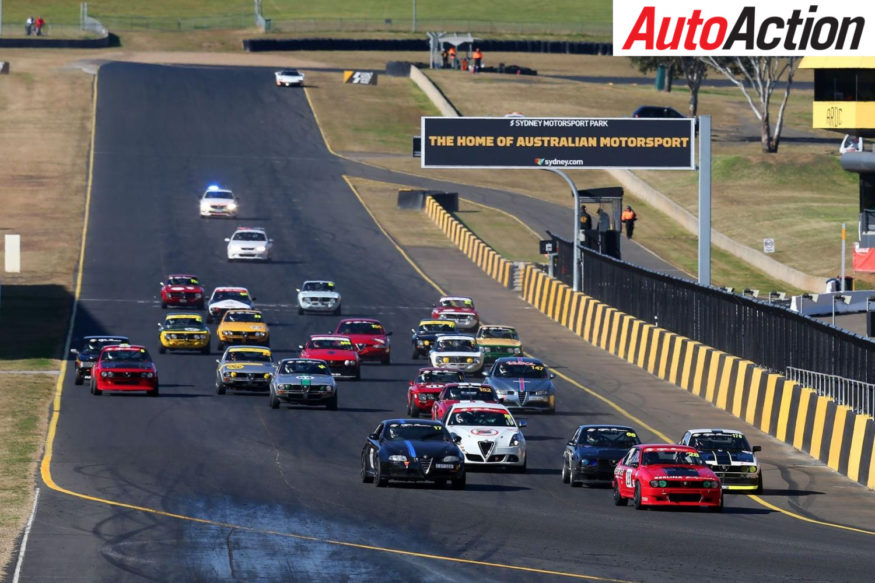 Race start as the Veloce Alfa Series joins the Shannons Nationals in Sydney - Photo: Nathan Wong