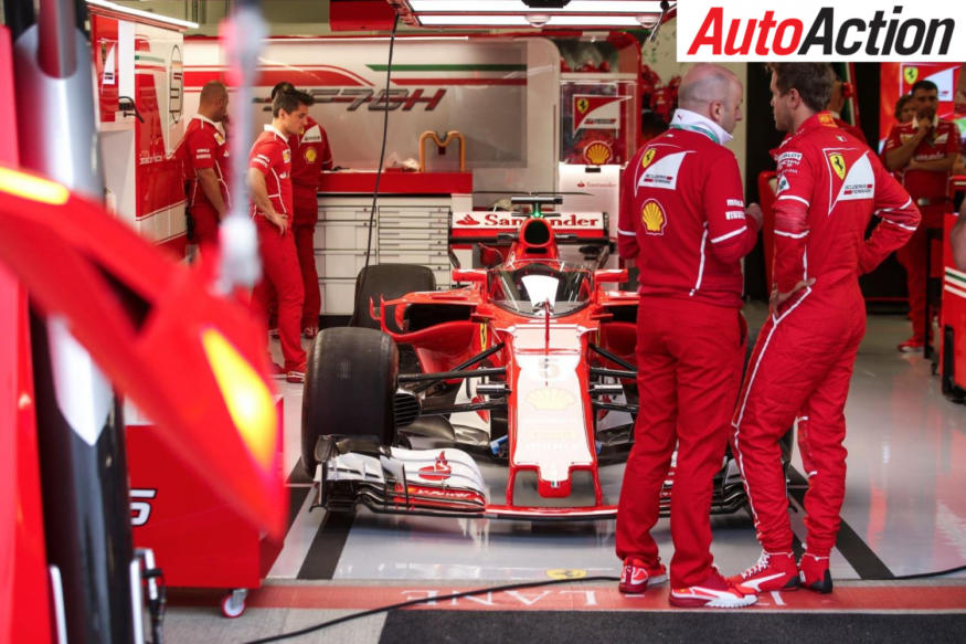 The Shield fitted to Vettel's Ferrari - Photo: LAT