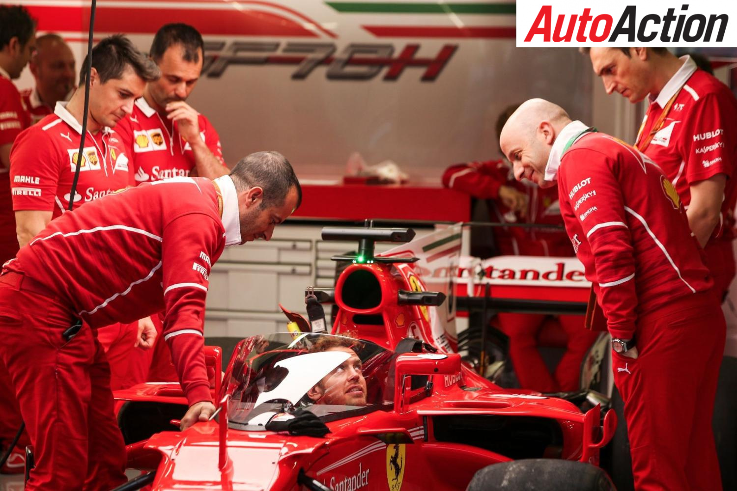 Sebastian Vettel to test new Shield in F1 Free Practice - Photo: LAT