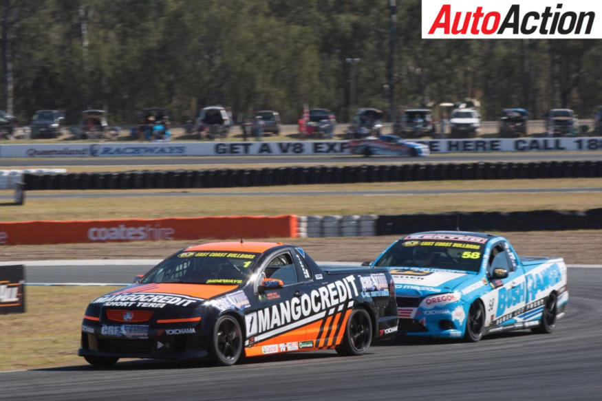 David Sieders took Race 3 and the round victory in the V8 Utes - Photo: Rhys Vandersyde