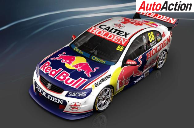 Red Bull Holden Racing teams retro livery for the Sandown 500