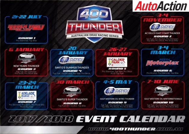 400 Thunder Schedule