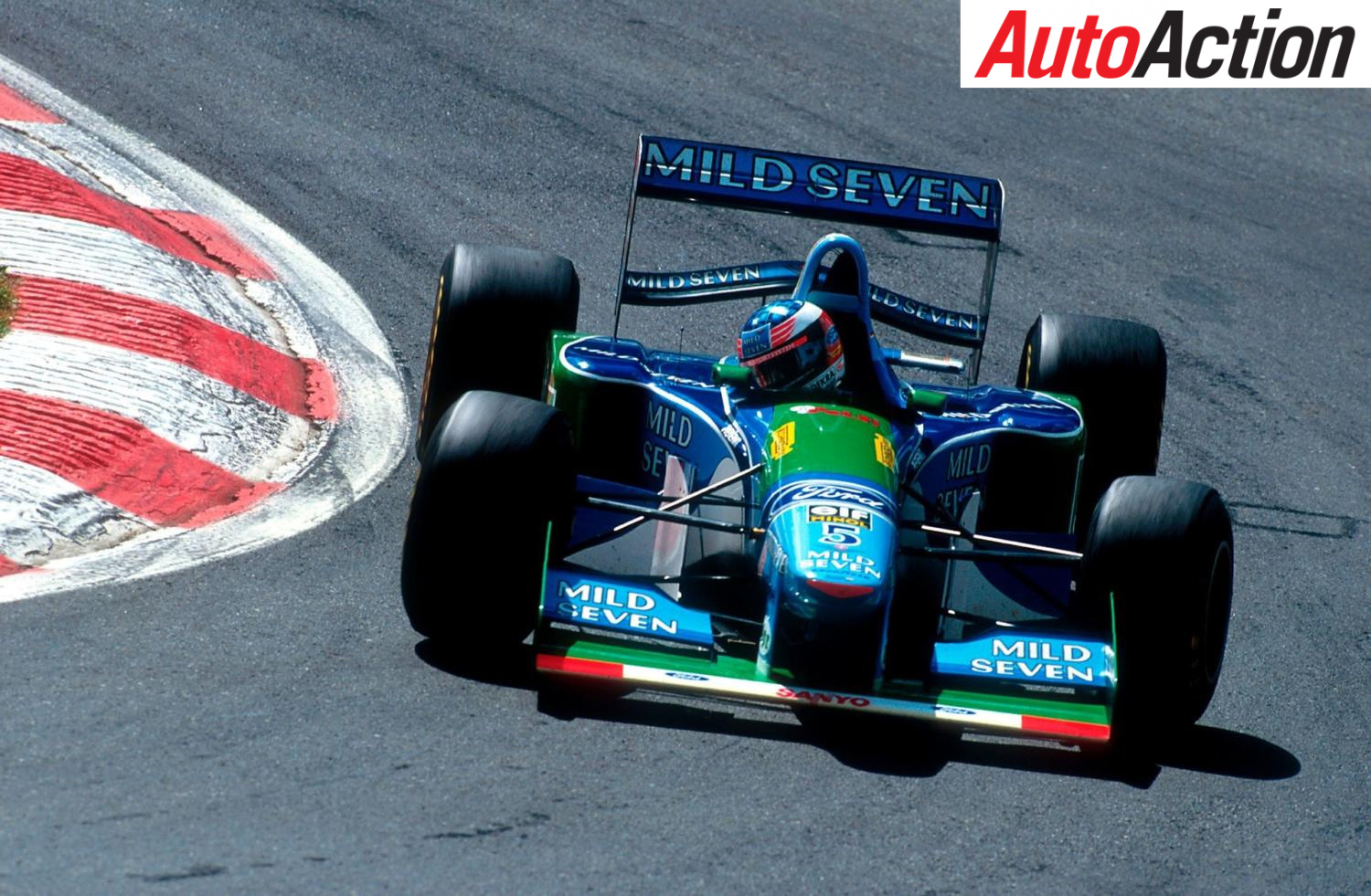 Michael Schumacher racing for Benetton at Spa in 1994 - Photo: LAT