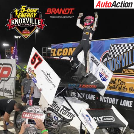 Kyle Larson wins Knoxville Nationals opener - Photo: Knoxville Raceway