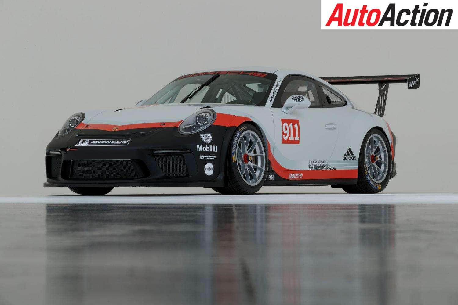 The new 2018 Porsche Carrera Cup car