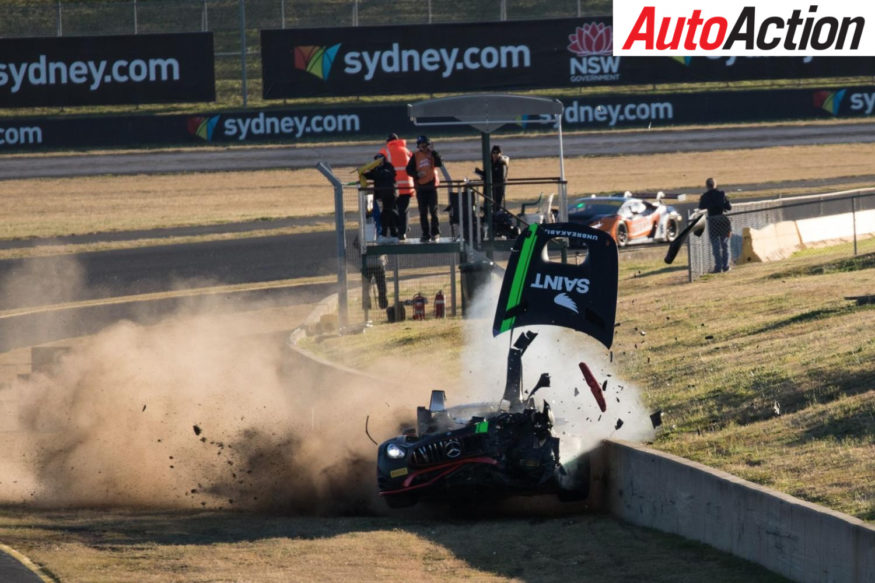 Massive crash for  Scotty Taylor at Turn 1 - Photo: Rhys Vandersyde