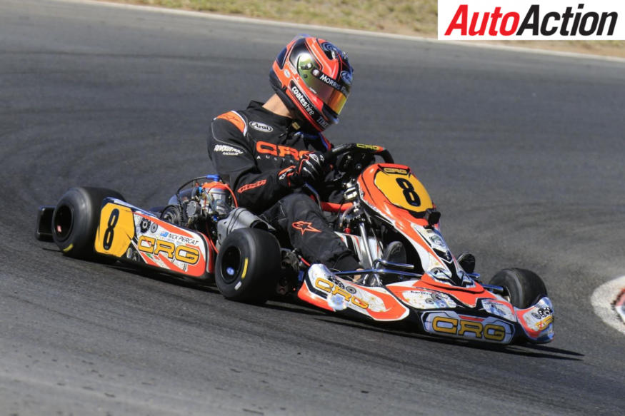Nick Percat racing his KZ2 class CRG gearbox kart - Photo: Coopers Photography