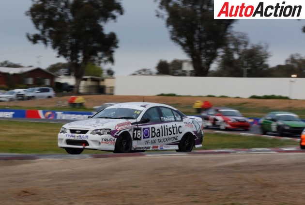 Brent Edwards racing his Ford Falcon BA at Winton