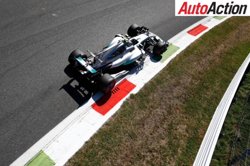 Valtteri Bottas behind the wheel of his Mercedes at Monza - Photo: LAT