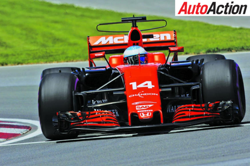 Fernando Alonso racing with McLaren at the Canadian Grand Prix - Photo: LAT