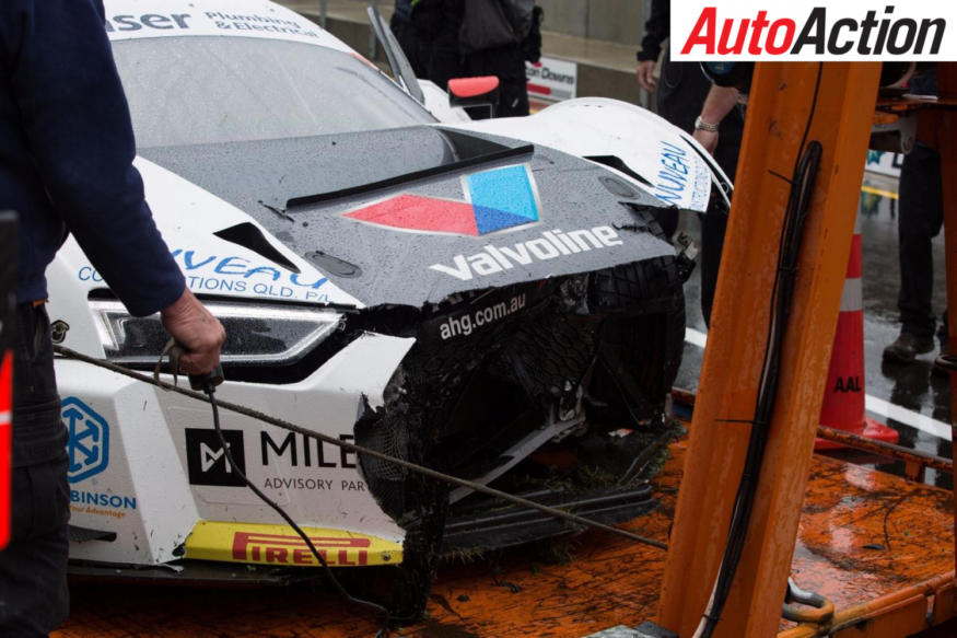 Championship leaders Tim Miles and Jaxon Evans crashed in qualifying - Photo: Rhys Vandersyde