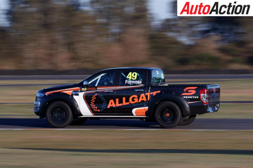 The Ford Ranger SuperUte on track