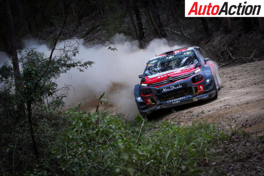 Kris Meeke was in podium contention during the day - Photo: LAT