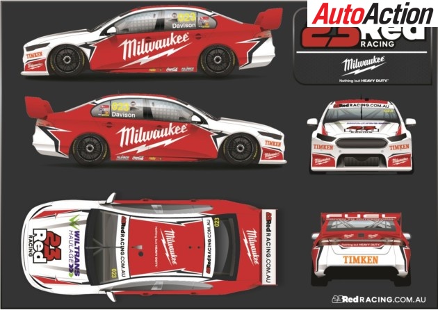 23Red Racing Milwaukee Tools livery - Image: Supplied