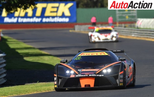The KTM X-Bow GT4 on track at Sandown