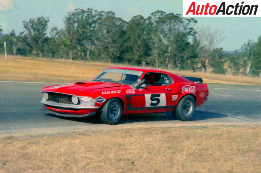 In 1969 Allan Moffat was gifted this Bud Moore built Ford Mustang Boss 302 Trans Am Boss 302. 