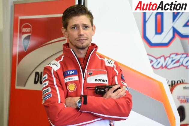 Casey Stoner in the Ducati garages - Photo: LAT