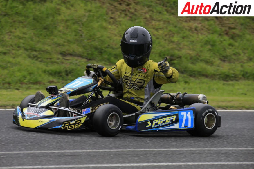 Rhys Smith won his fourth round to secure the KA4 Junior Championship - Photo: Coopers Photography