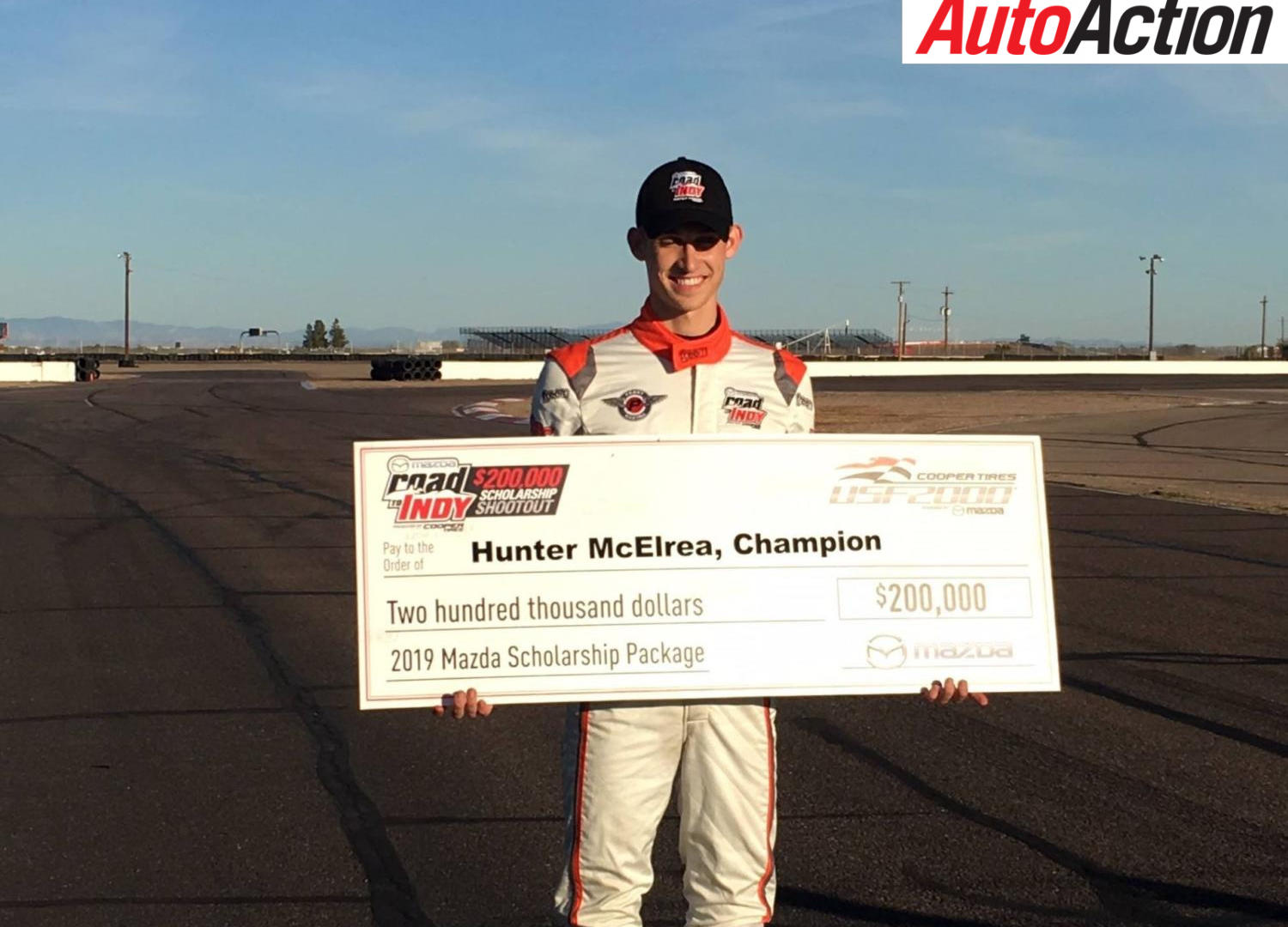 Hunter McElrea wins Mazda Road to Indy Shootout - Photo: USF2000 Facebook