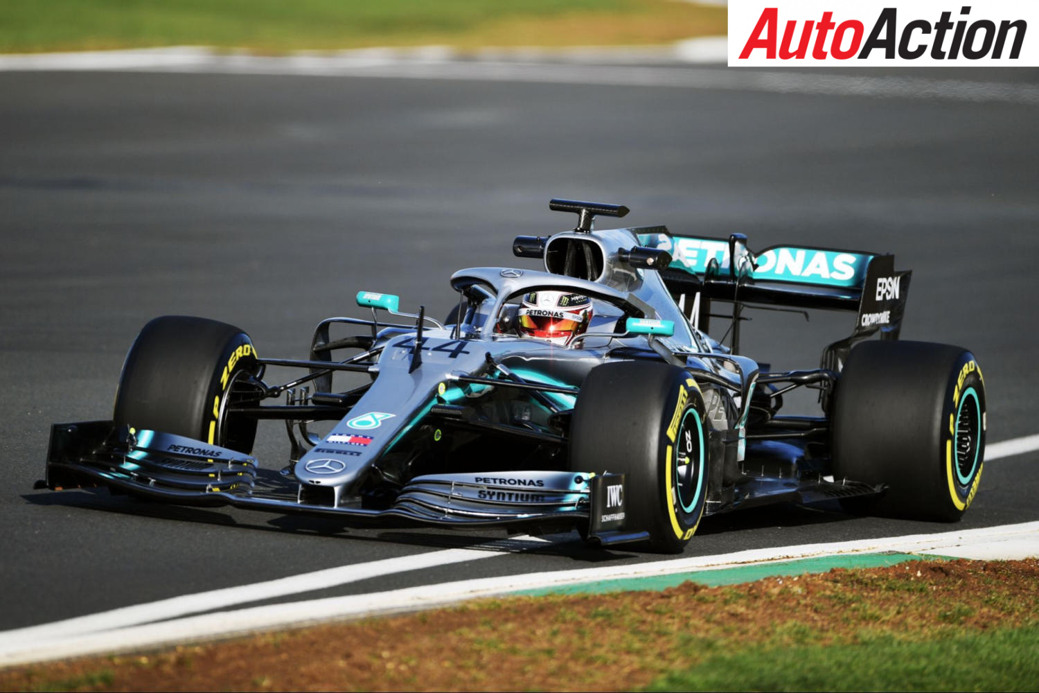Mercedes shakedown 2019 car at Silverstone - Photo: LAT