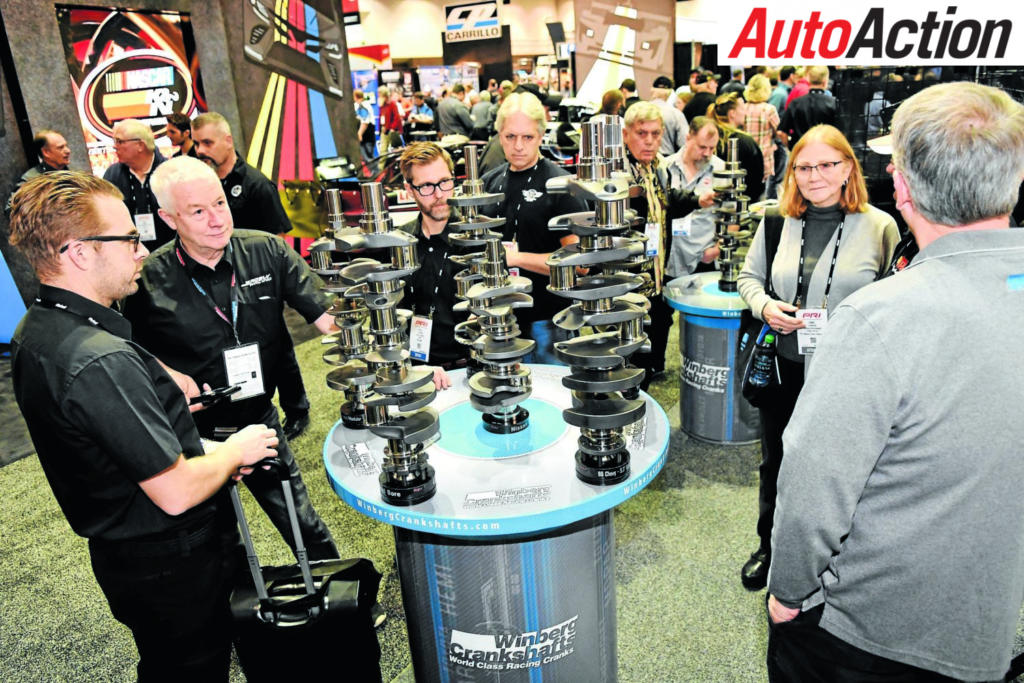 Crankshafts and just about every other engine component possible is on display at the PRI Show ... which brings together the industry, teams and suppliers from around the world. Australian products and industry identities have an increasing participation in the event every year.