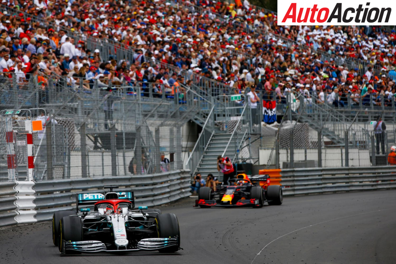 Lewis Hamilton held off Max Verstappen to win the Monaco Grand Prix - Photo: LAT