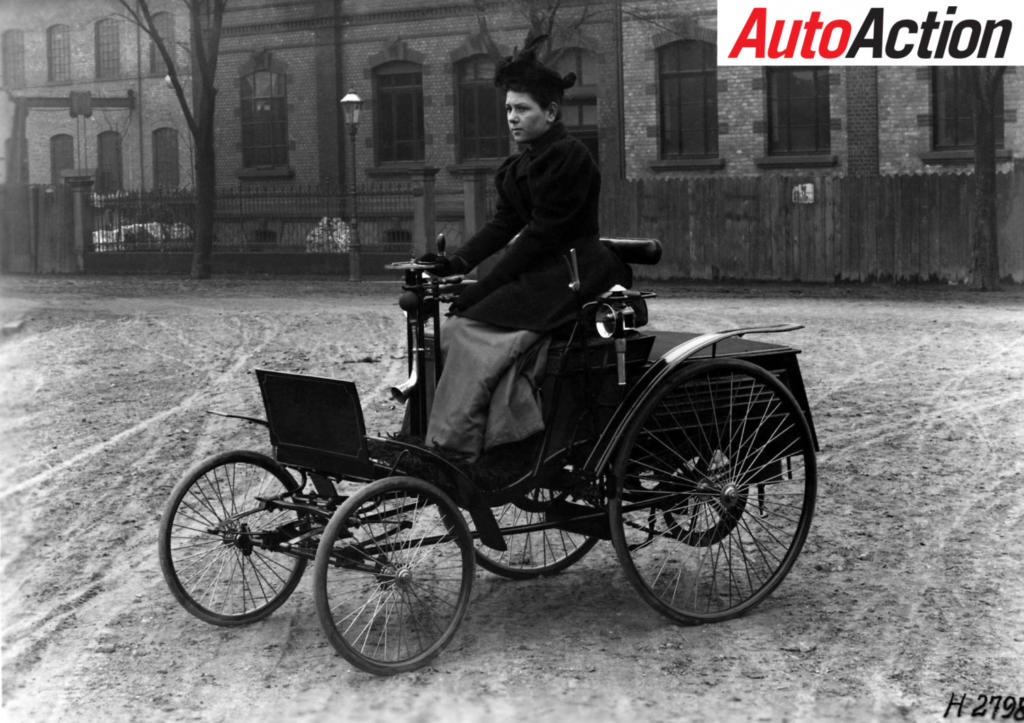 The Worlds first production car 1894 Benz Velo - Photo: LAT