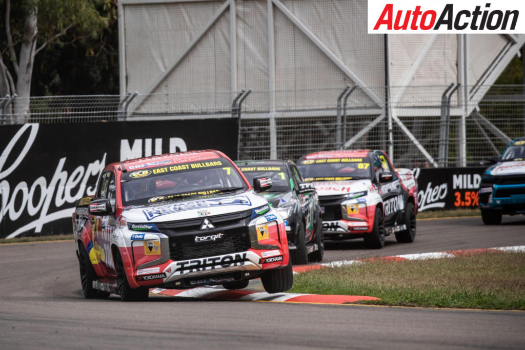Cameron Crick leading the way in the SuperUtes - Photo: InSyde Media