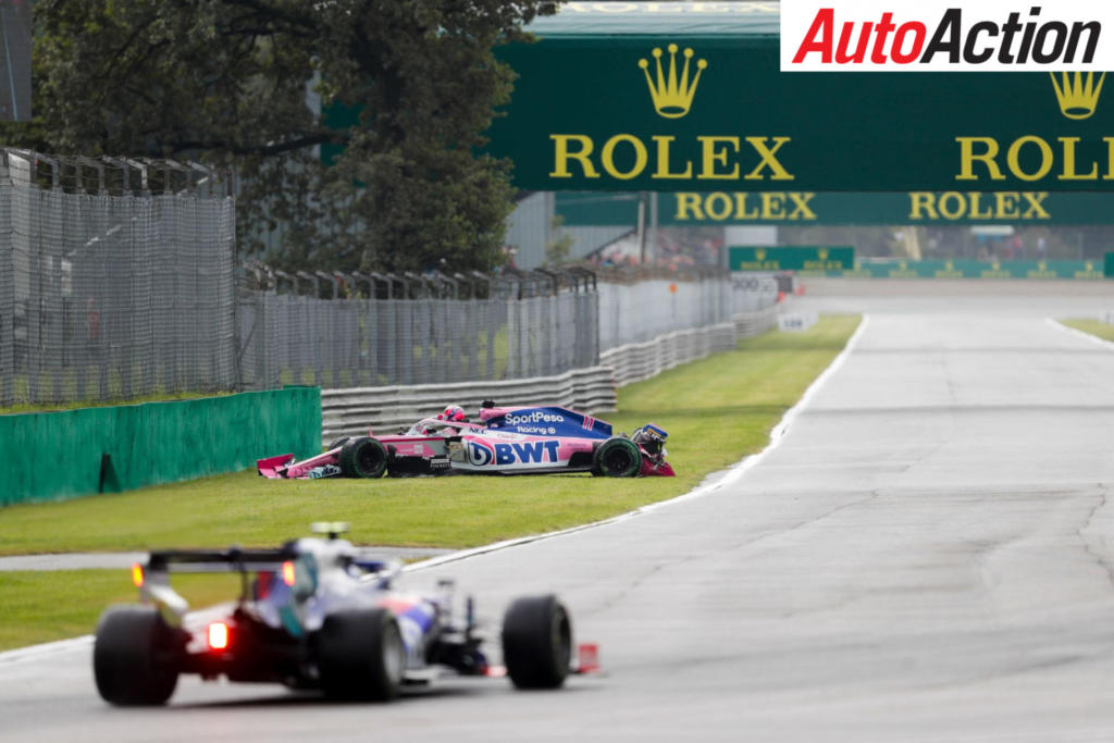 Sergio Perez crashed out of FP1 - Photo: LAT