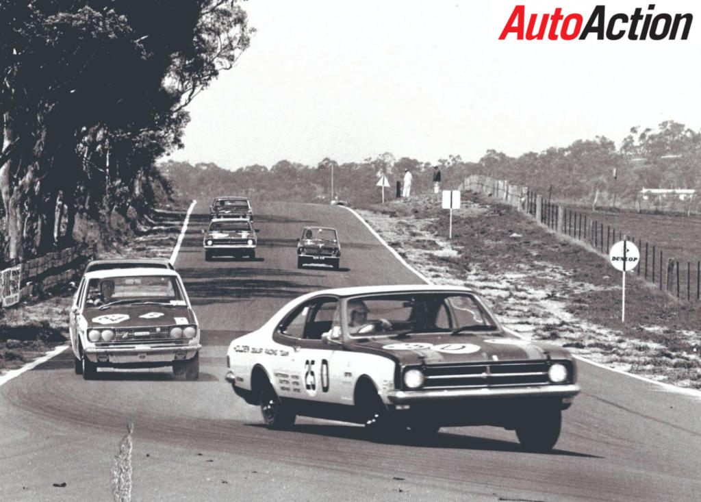 Variety was what these early Bathurst 500s were all about. Here the Monaros mix it with the Datsuns.