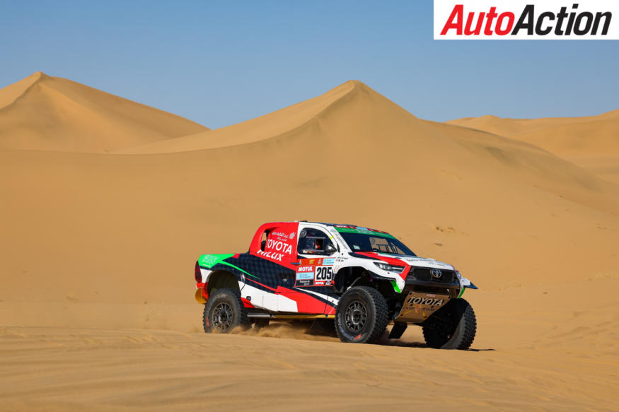 Yazeed Al-Rajhi secured a podium - Image: Dakar