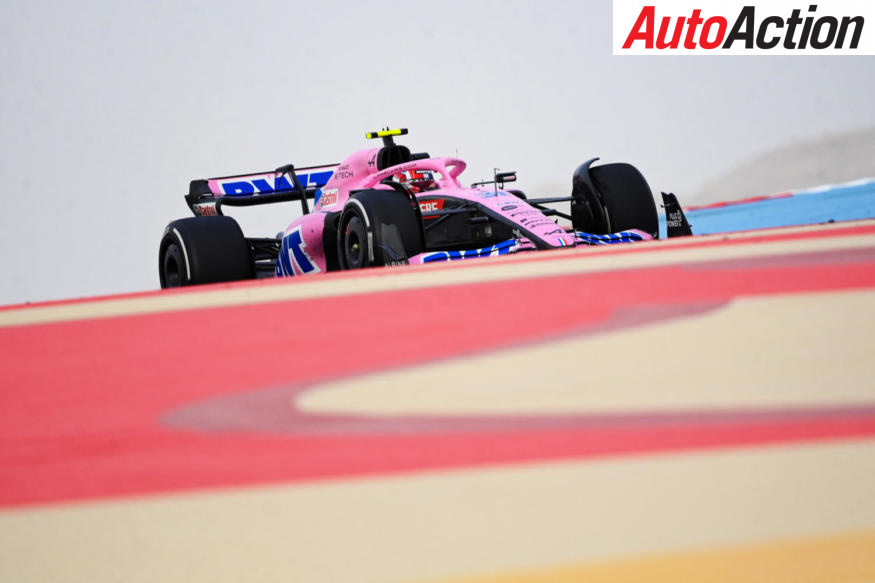 Alpine swapped over to their pink livery overnight - Image: Motorsport Images