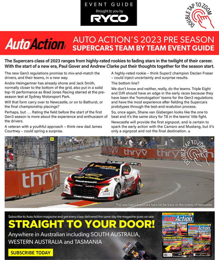 Auto Action 2023 Round 1 Event Guide - Australian Grand Prix Event