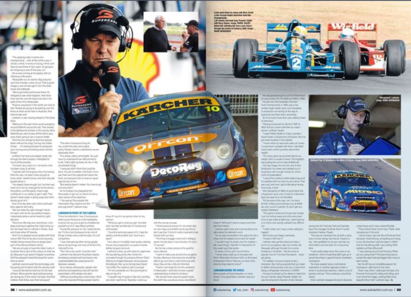 AUTO ACTION’s Latest Bumper Issue Features An Indepth Conversation With Mark Larkham, The Voice Of The Supercars