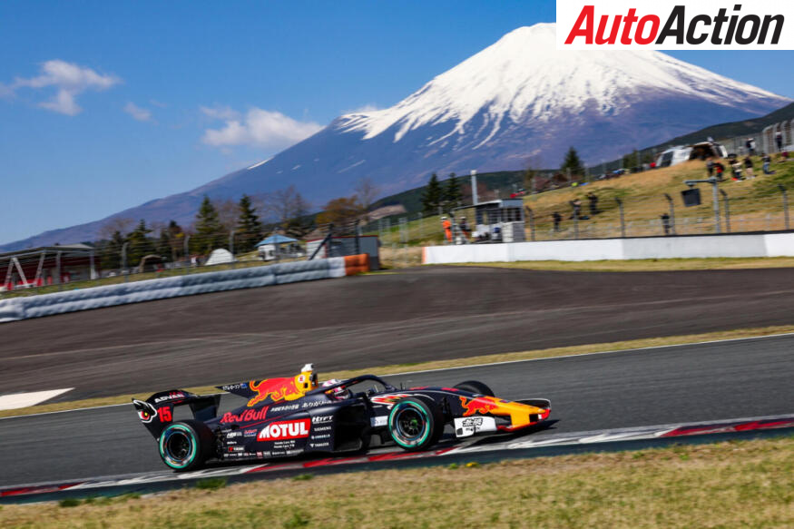 Lawson takes to the Fuji Speedway with the famous Mount Fuji in the backdrop
