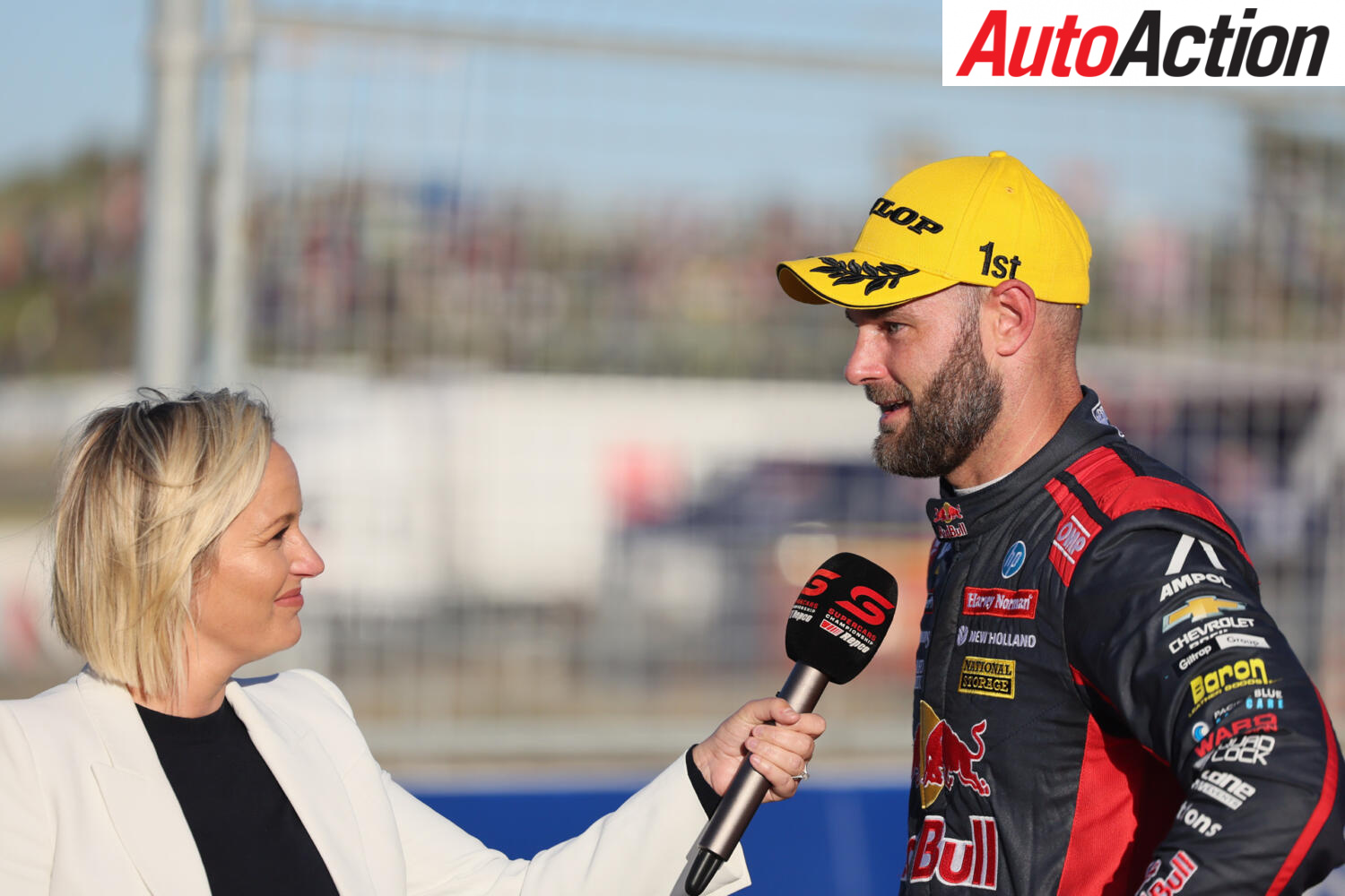 Jess Yates interviews Shane Van Gisbergen