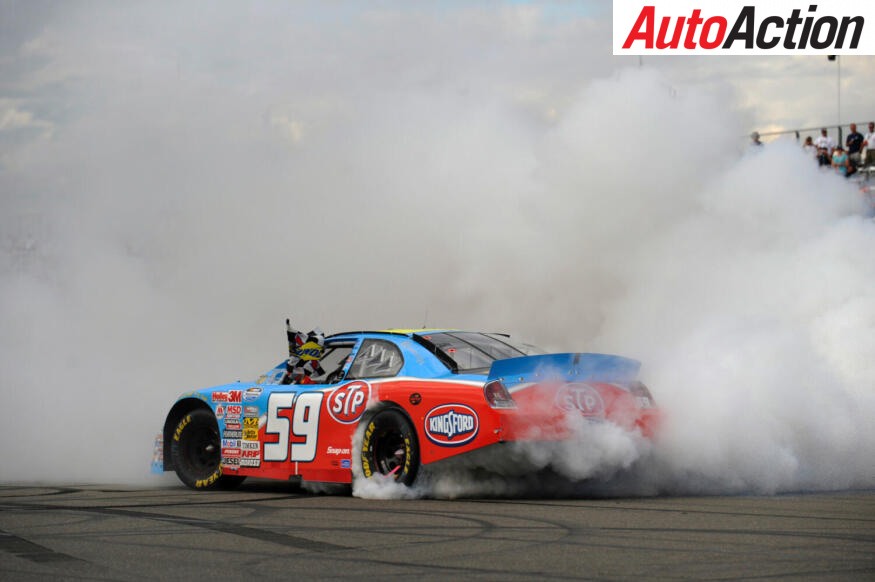 Marcos Ambrose first NASCAR win 2008