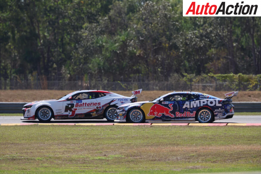 Andre Heimgartner Shane van Gisbergen fight for 2nd race 14 darwin 2023