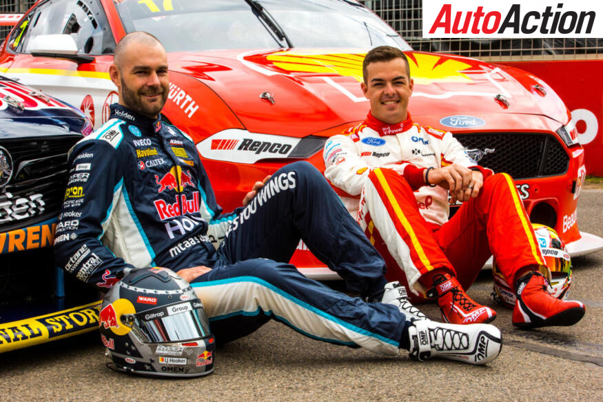 Shane van Gisbergen and Scott McLaughlin pre Adelaide 2020