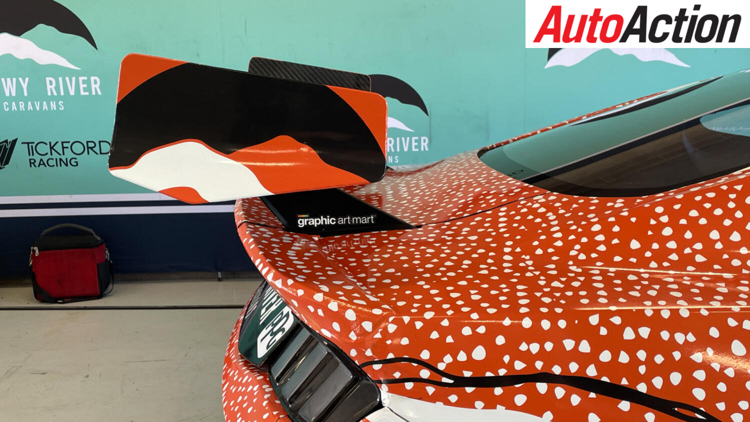 Parity changes have moved the rear wing of the Ford Mustang in Australian Supercars