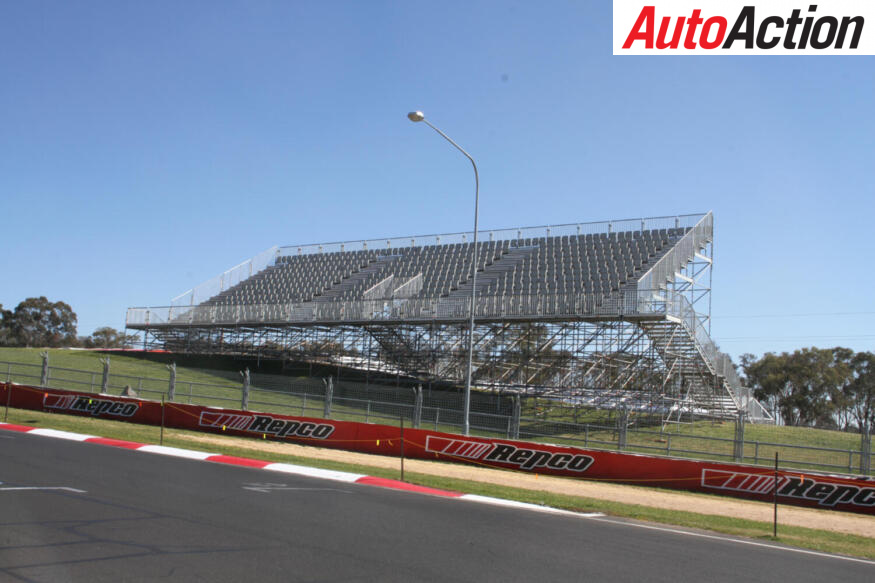 The Bathurst grandstands are empty now but they will soon fill in the next few days
