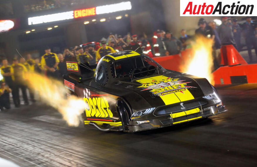 Funny cars at the bend