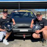 Diesel Thomas and Jackson Shaw are representing Shaw Motorsport to contest the $10,000 Hyundai Excel prize, and the Garry Rogers Trophy, at Race Tasmania. Image: SUPPLIED